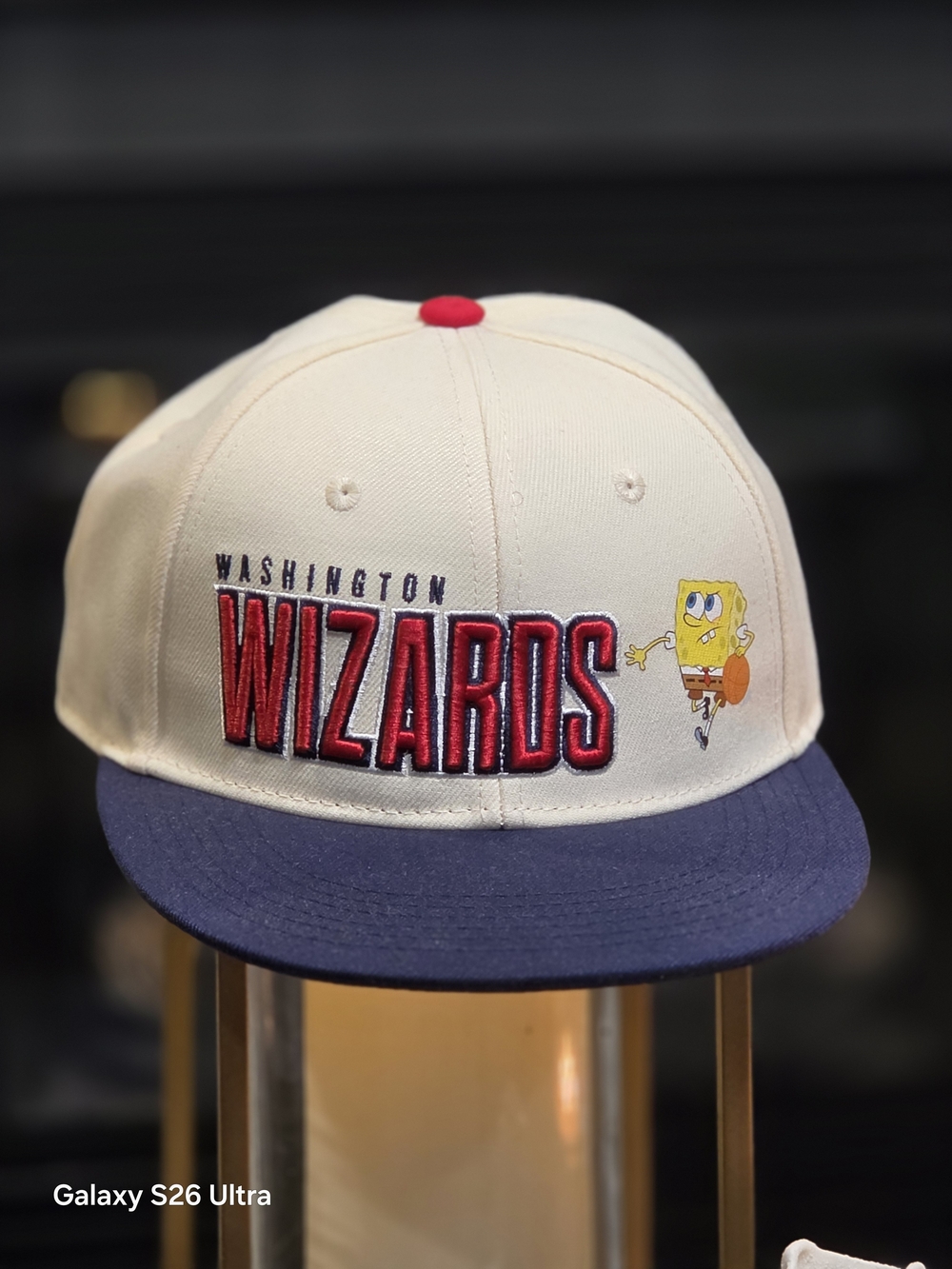 Washington Wizards Cream & Navy Snapback Hat